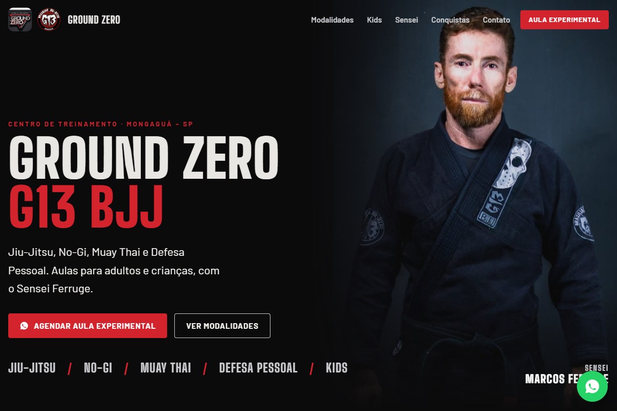 Captura do site Ground Zero / G13